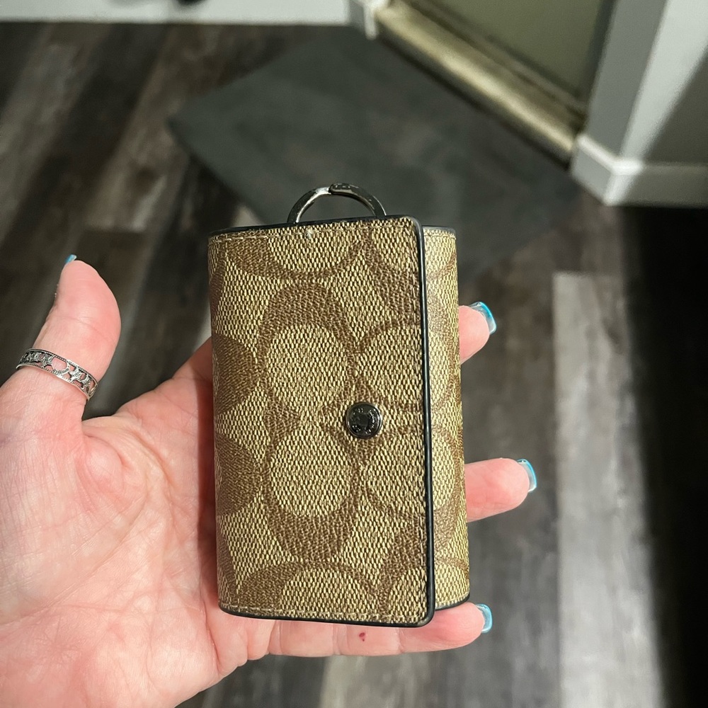 Coach key pouch.